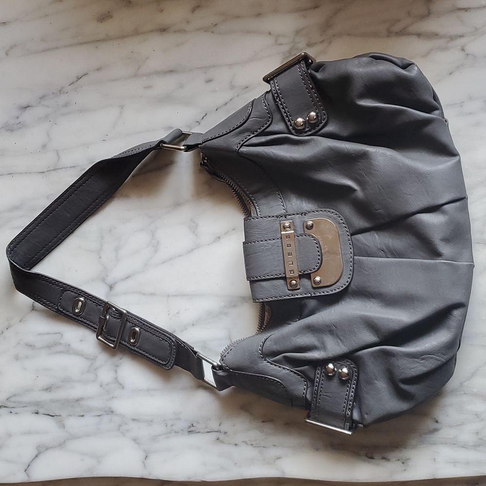 Guess vintage gray hobo bag